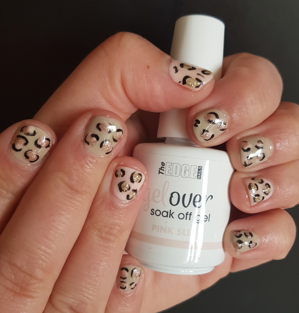 The easiest leopard print nail tutorial using gel polish